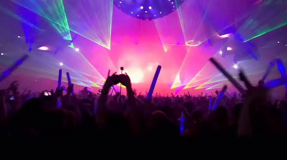 Crowd of people in concert